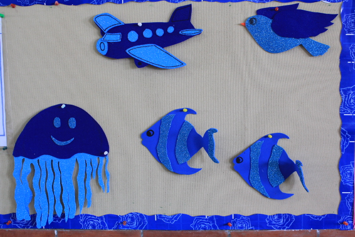 blue color day activity